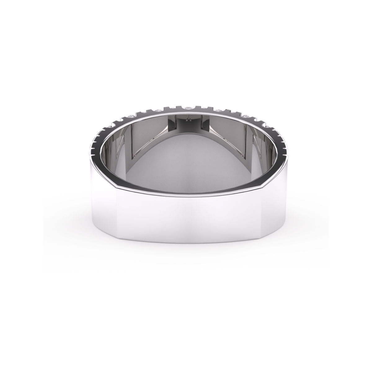 Vintage Diamond Wide Band Gift For Him